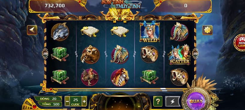 Mức đổi thưởng trong game Sơn Tinh Thủy Tinh vô cùng hấp dẫn